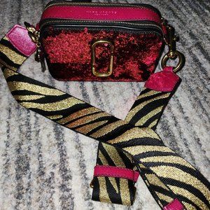 Marc Jacobs The Snapshot Sequin Leather Camera Bag